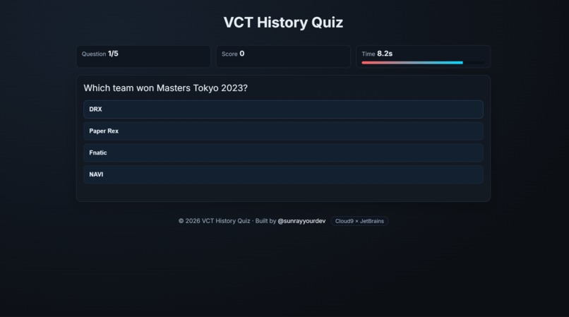 VCT History Quiz – screenshot 2