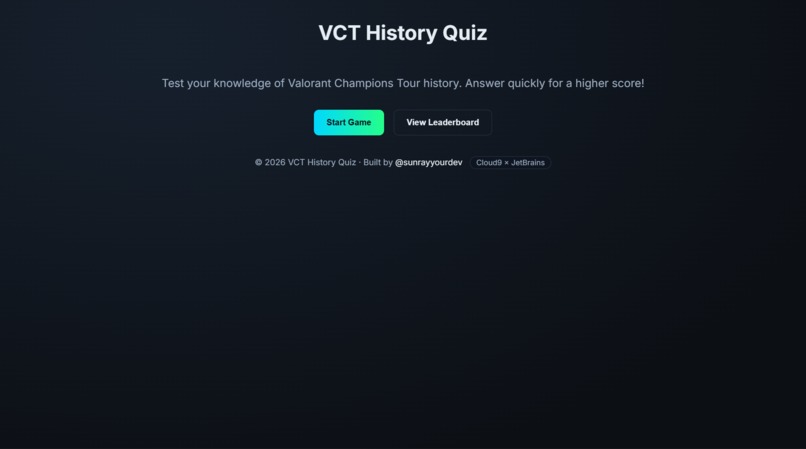 VCT History Quiz – screenshot 3