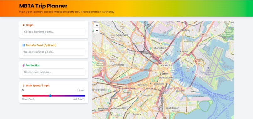 MBTATPCBBP (MBTA Trip Planner Created by Ben Perry) – screenshot 2
