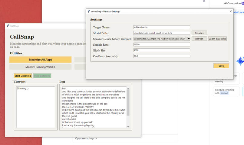 CallSnap – screenshot 1