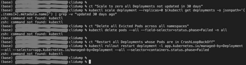 clidump – screenshot 1