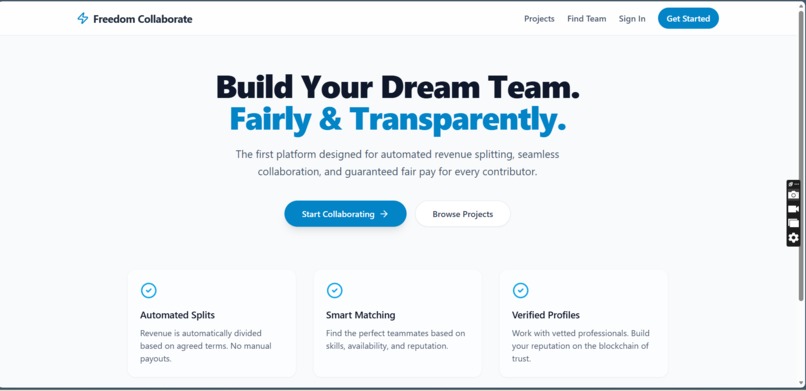 Freedom Collaborate – screenshot 2