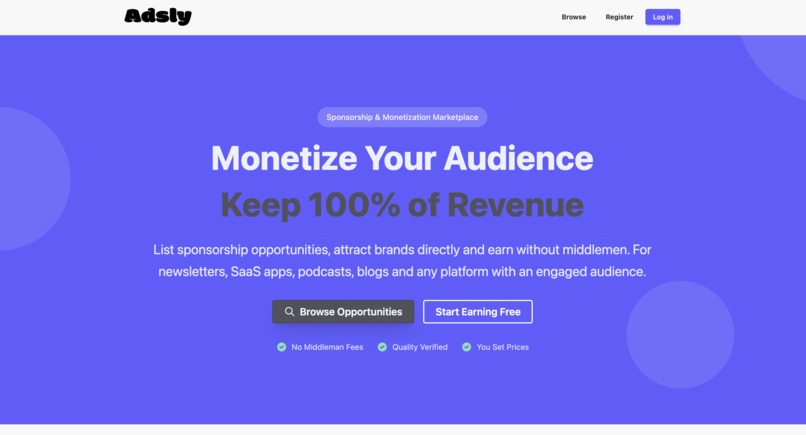 Adsly – screenshot 1