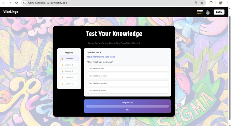 VibeLingo – screenshot 3