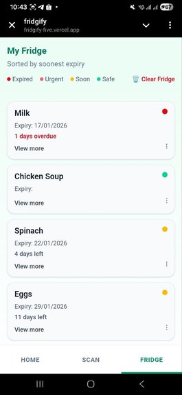 Fridgify – screenshot 5