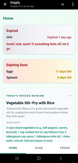 Fridgify – screenshot 2