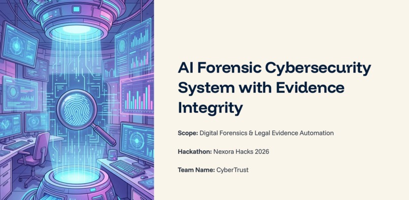 AI Forensic Cybersecurity System with Evidence Integrity – screenshot 2