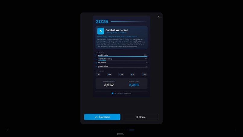 TelegramWrapped – screenshot 9