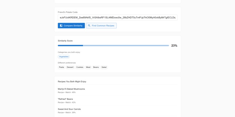 Food2Vec – screenshot 8