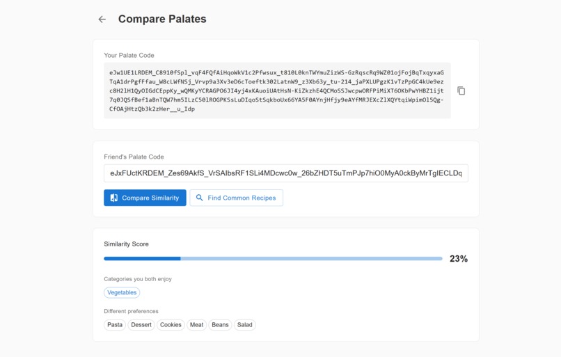 Food2Vec – screenshot 9