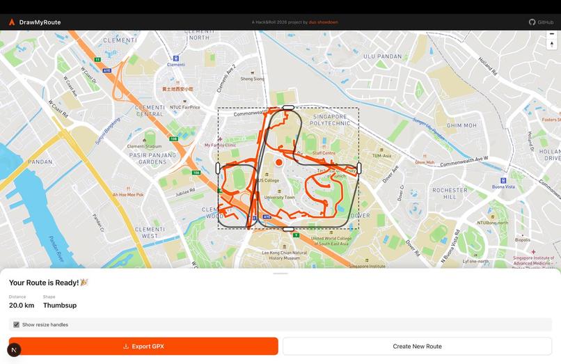 DrawMyRoute – screenshot 2