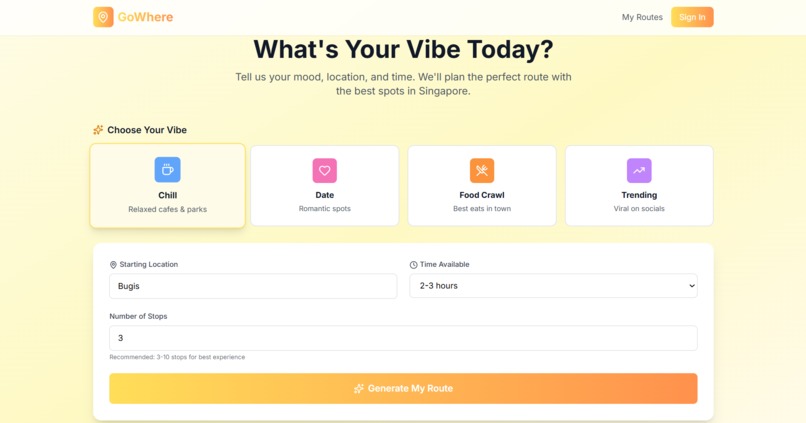 GoWhere – screenshot 1