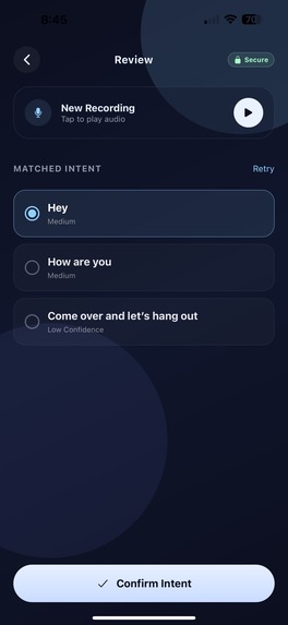 Intentify – screenshot 4