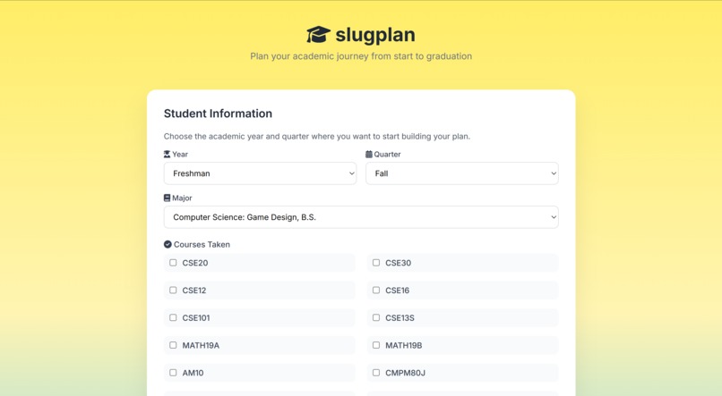 slugplan – screenshot 2
