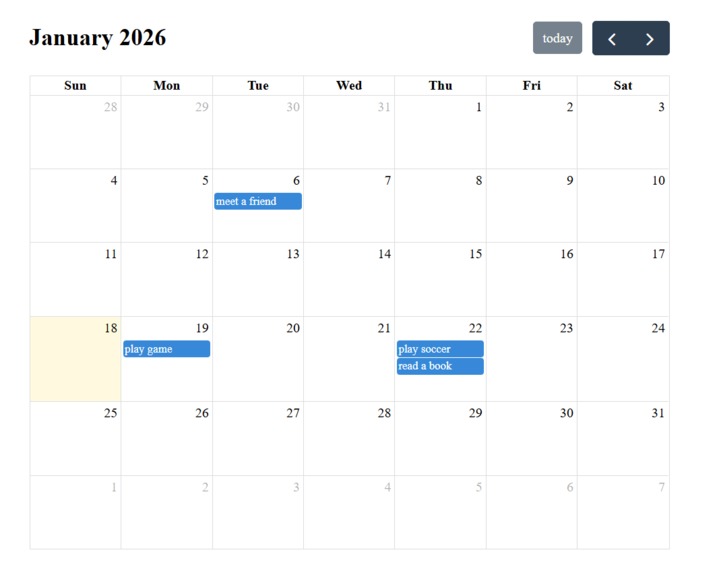 schedule manager – screenshot 2