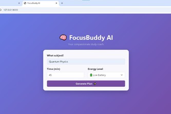 FocusBuddy AI