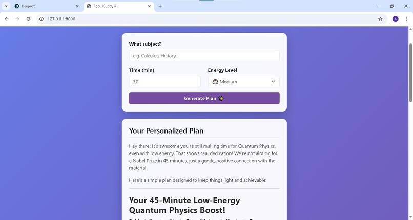 FocusBuddy AI – screenshot 2