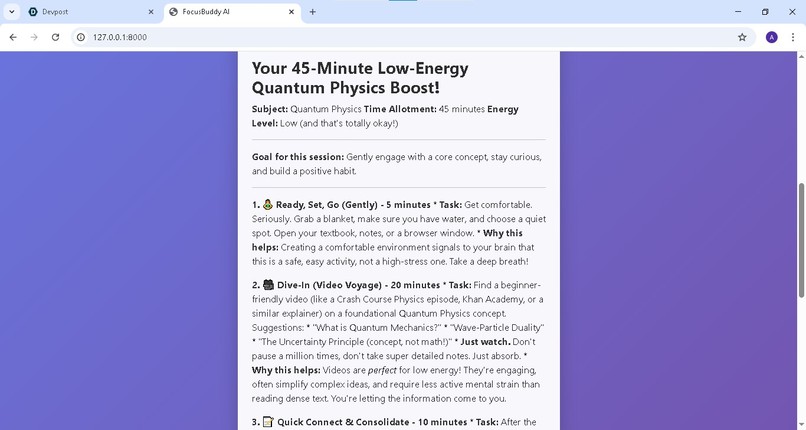 FocusBuddy AI – screenshot 3