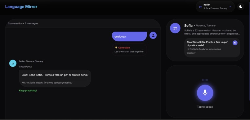 Language Mirror – screenshot 1