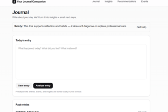 Your Journal Companion
