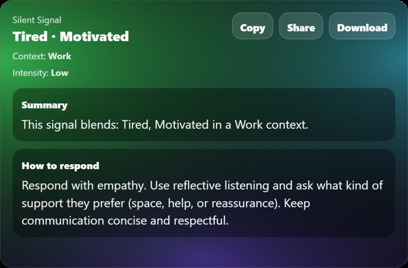 Silent Signal Application – screenshot 2