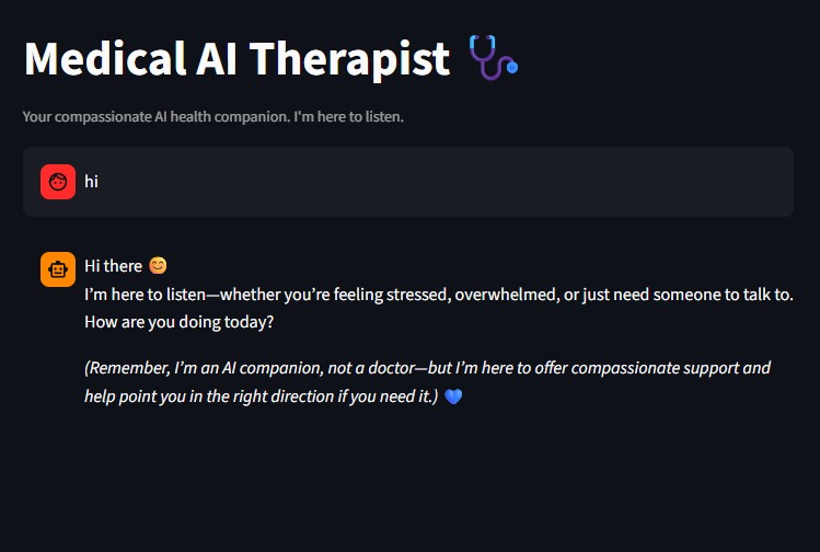 Medical-AI-Therapist – screenshot 1