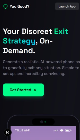 "You Good?" (Discreet Exit Strategy) – screenshot 1