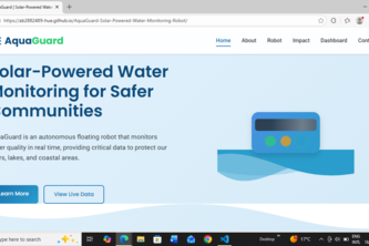 AquaGuard: Solar-Powered Water Monitoring Robot