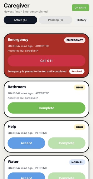 One-Tap Help – screenshot 2