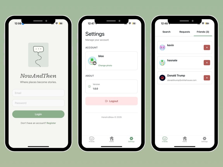 NowAndThen – screenshot 1