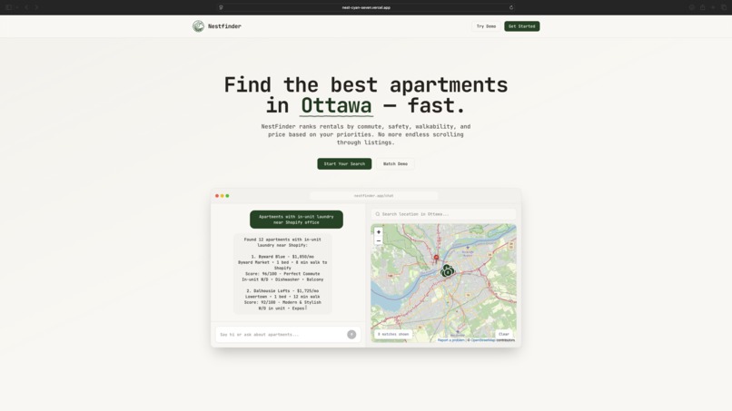 NestFinder – screenshot 2