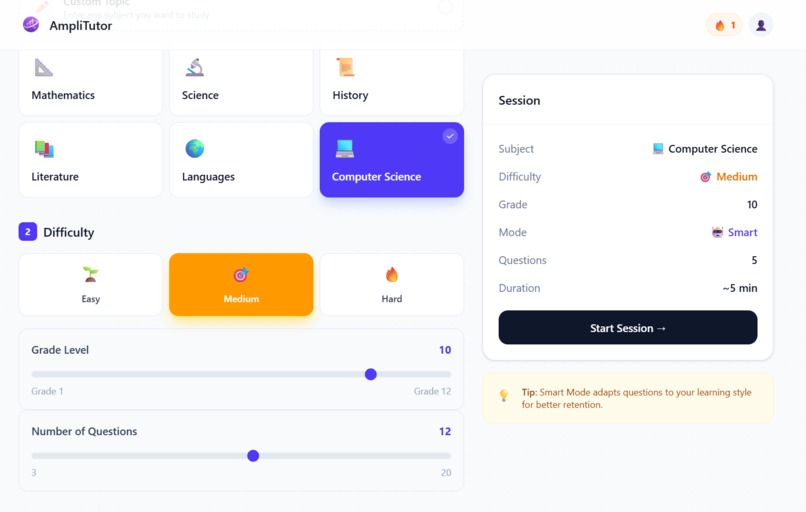 AmpliTutor – screenshot 3