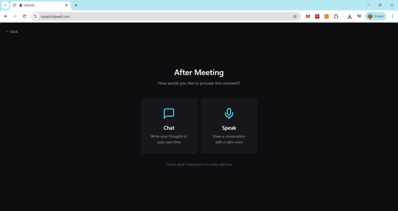 UNSAID – screenshot 2