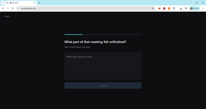 UNSAID – screenshot 3