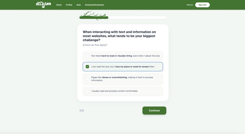 A11Yson – screenshot 2
