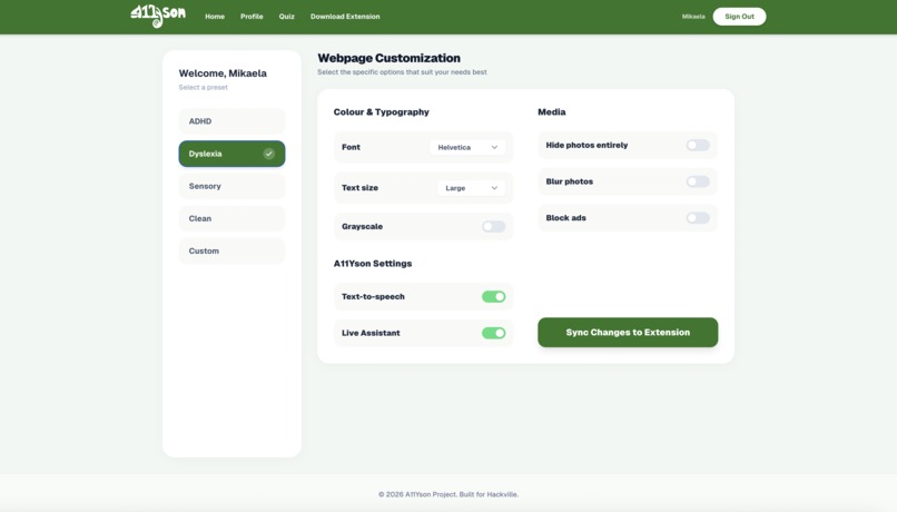 A11Yson – screenshot 6