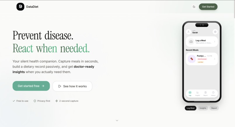 DataDiet – screenshot 1