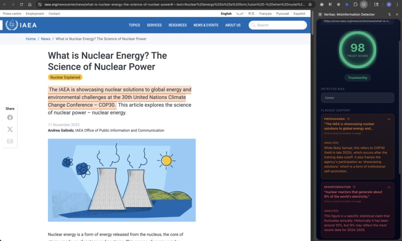 Veritas: Misinformation Detection – screenshot 5