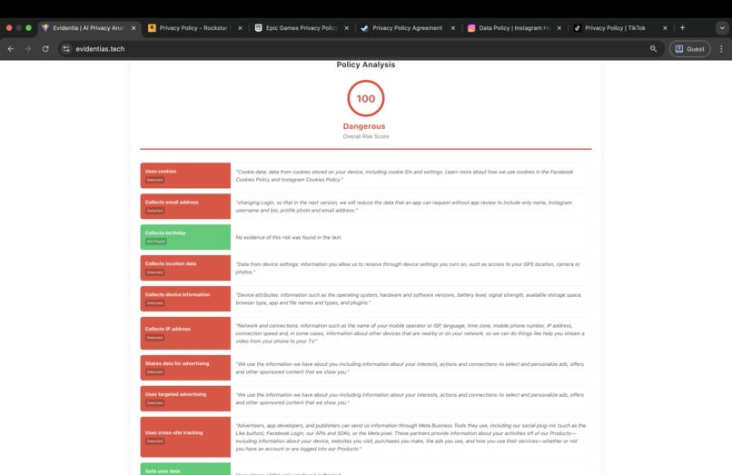 Evidentia  – screenshot 4