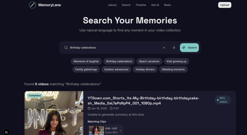 MemoryLane – screenshot 4