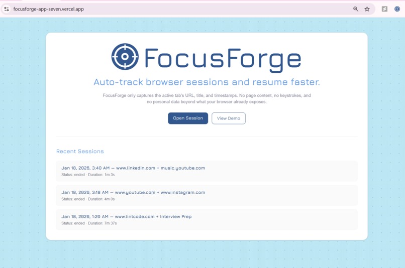 FocusForge – screenshot 3