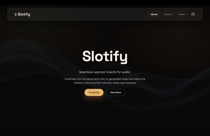 Slotify – screenshot 1