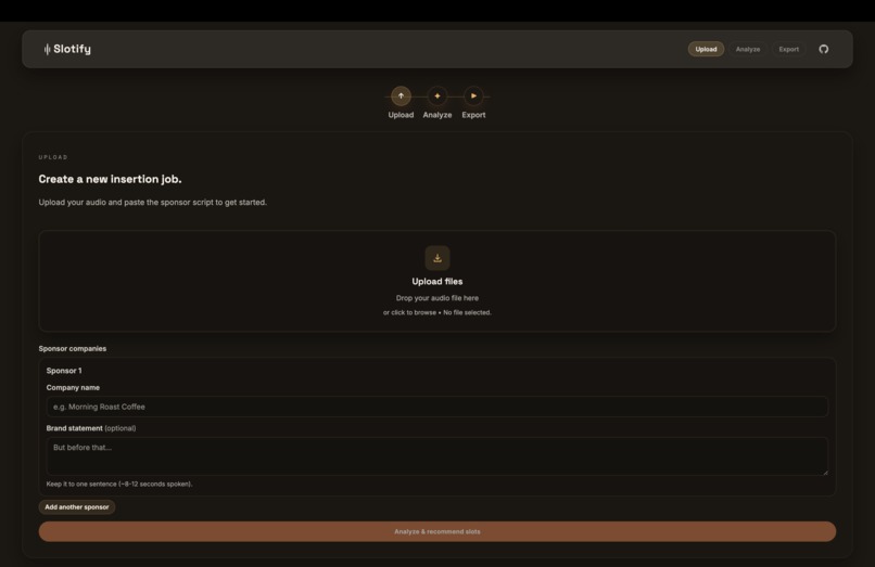 Slotify – screenshot 2