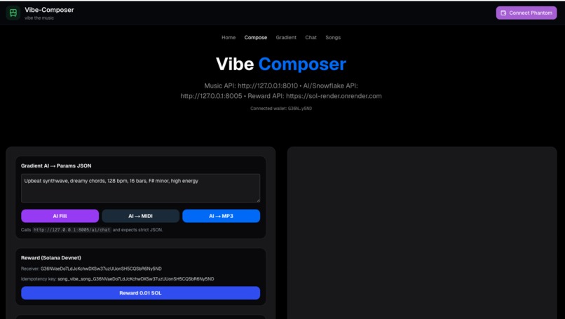 vibe-composer – screenshot 1