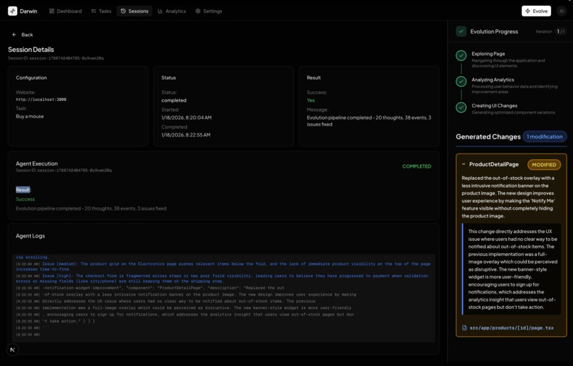 Darwin – screenshot 2