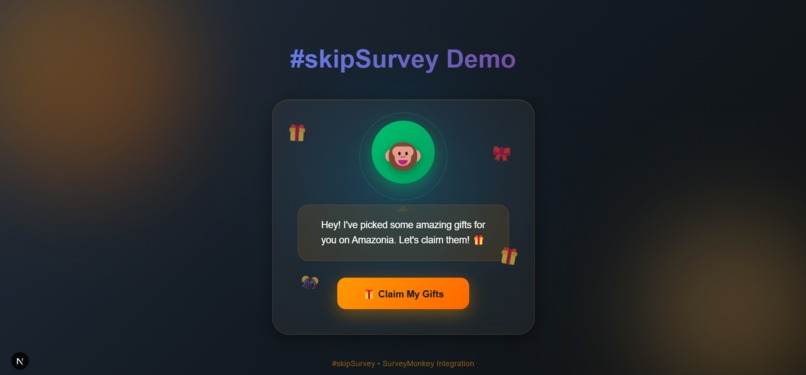 #skipSurvey – screenshot 1
