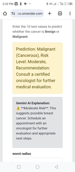SmartOnco – AI Multi-Cancer Risk Assessment – screenshot 2