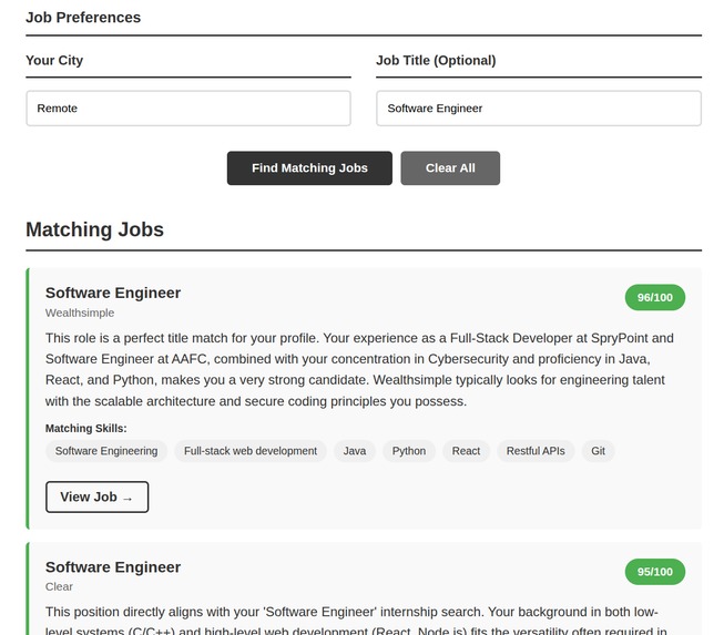 ResuMatch – screenshot 2
