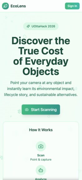 EcoLens – screenshot 1