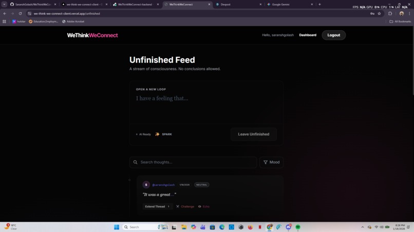 WeThinkWeConnect – screenshot 6